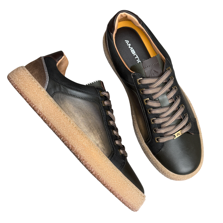 AMBITIOUS Sneaker Kelpe Khaki/Brown