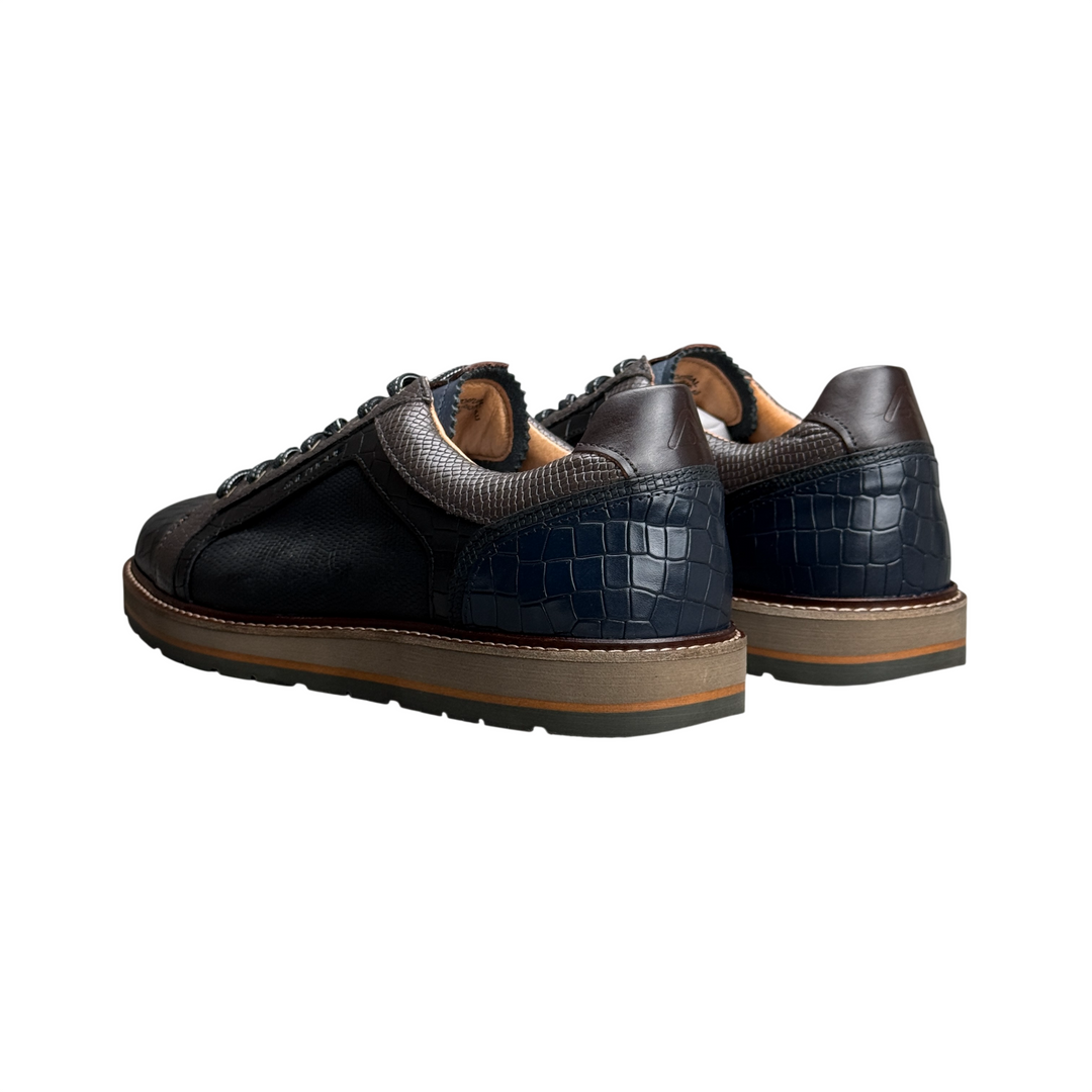 AMBITIOUS Sneaker Ron Artisan Croco Black