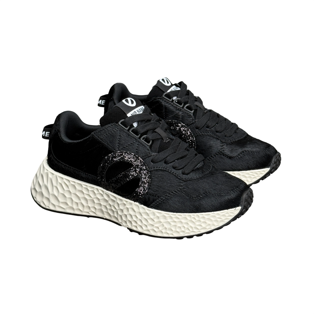 NO NAME Sneaker Carter Jogger W Pony/Glitter Black