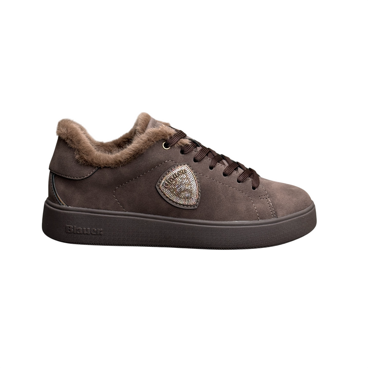 BLAUER Sneaker Victory 01/Nub Dark Brown