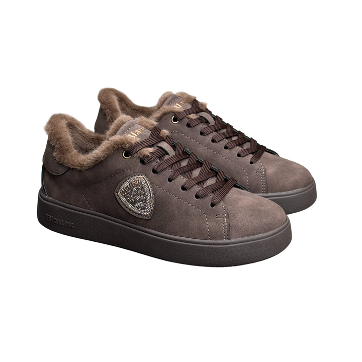 BLAUER Sneaker Victory 01/Nub Dark Brown