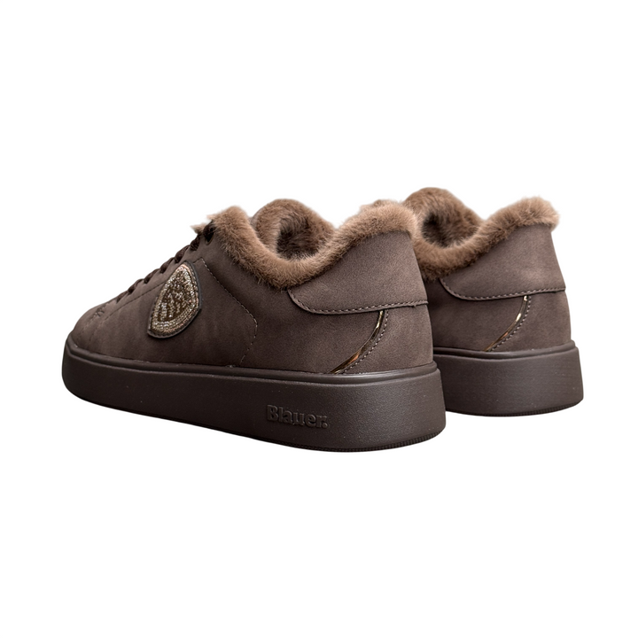 BLAUER Sneaker Victory 01/Nub Dark Brown