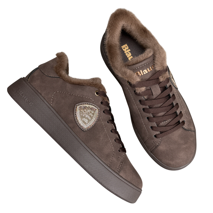 BLAUER Sneaker Victory 01/Nub Dark Brown