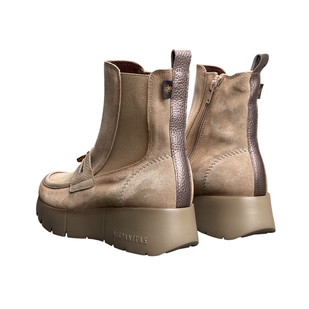 HISPANITAS Stivaletto Sport Montana Suede Castoro