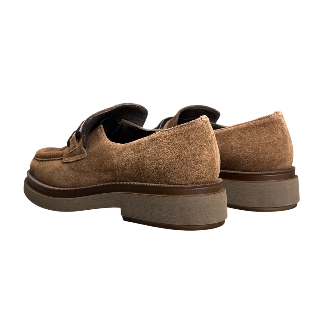VERNISSAGE Mocassino Suede Legno/Marrone