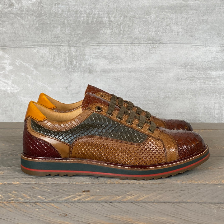 EXTON SNEAKER STAMPATO LEGNO