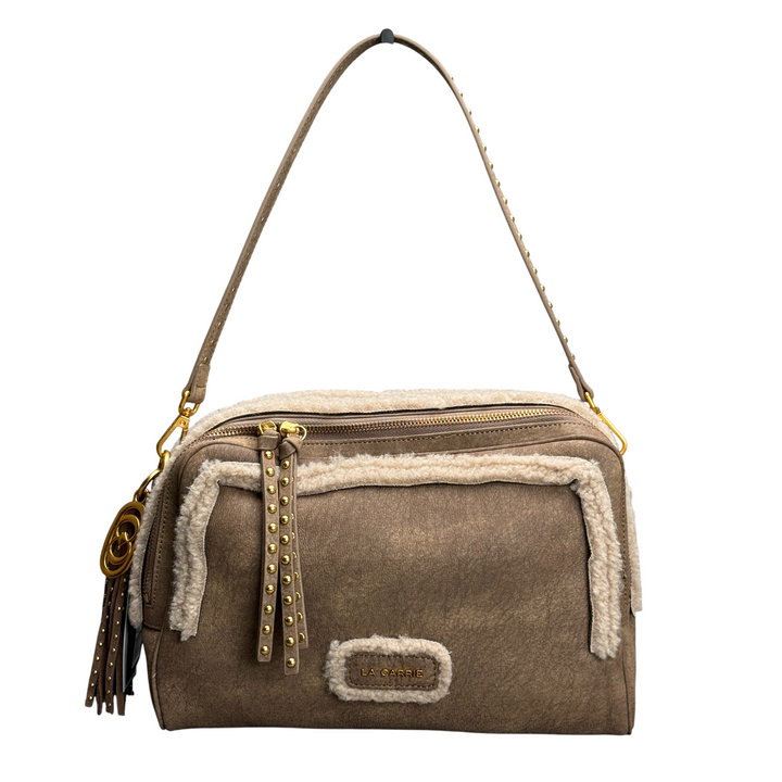 LA CARRIE Borsa a Spalla Warmtouch Taupe