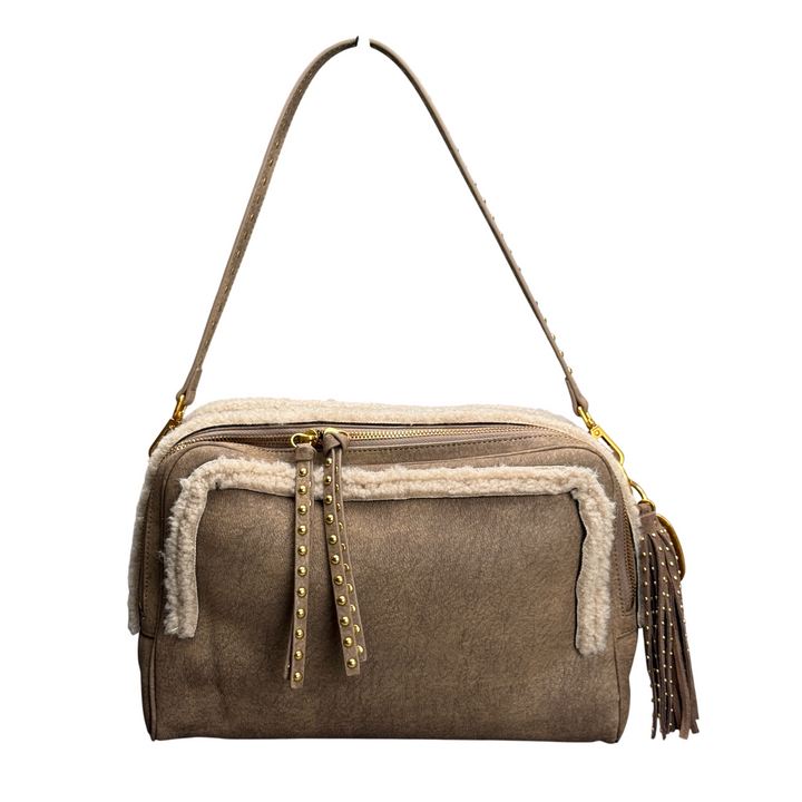 LA CARRIE Borsa a Spalla Warmtouch Taupe