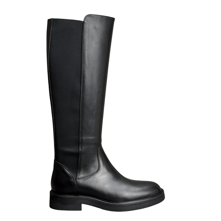 J/D Stivale Cavallerizza con Elastico Nero