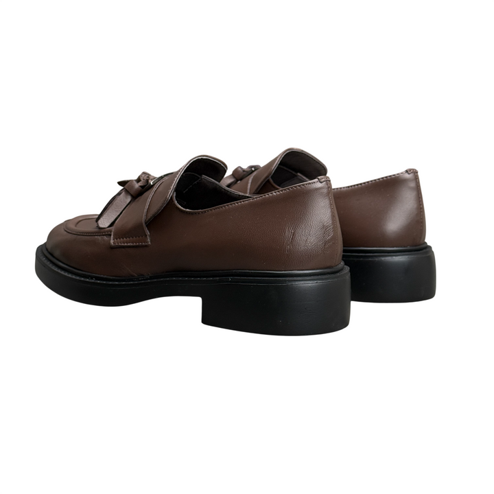VERNISSAGE Mocassino Pelle Marrone Nappine