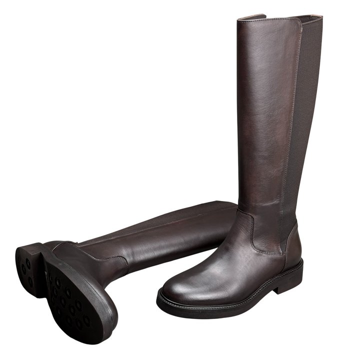 J/D Stivale Cavallerizza con Elastico T. di Moro