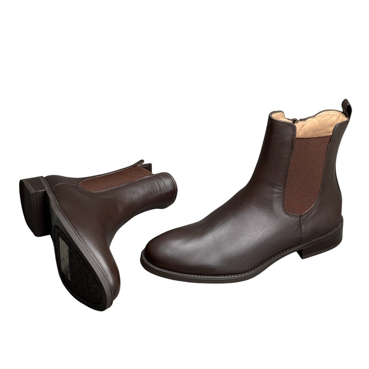 UNISA Dark Brown Leather Ankle Boot