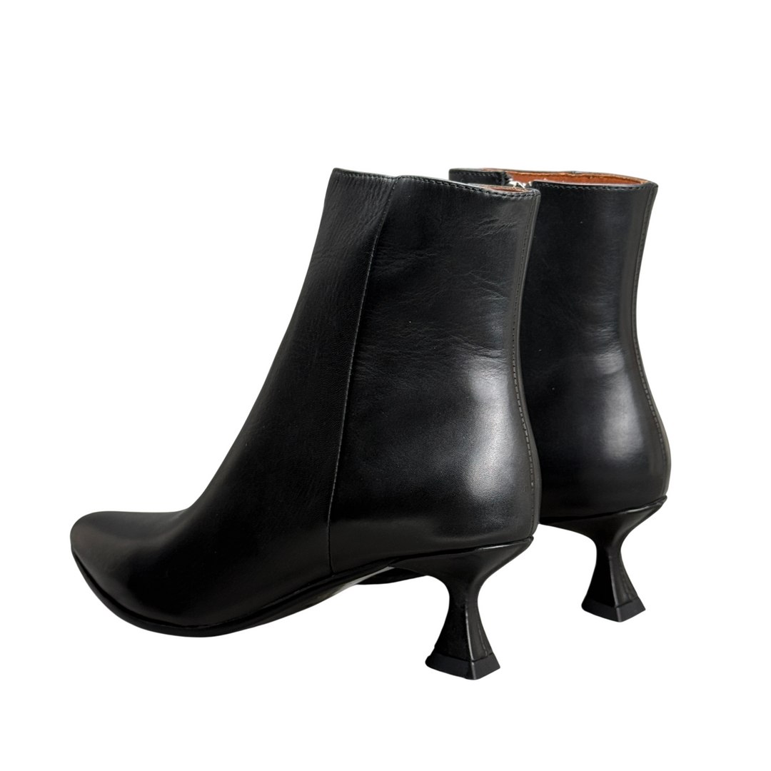 REBECCA WHITE Stivaletto Tacco Pelle Nappa Nero N. 36 - 38