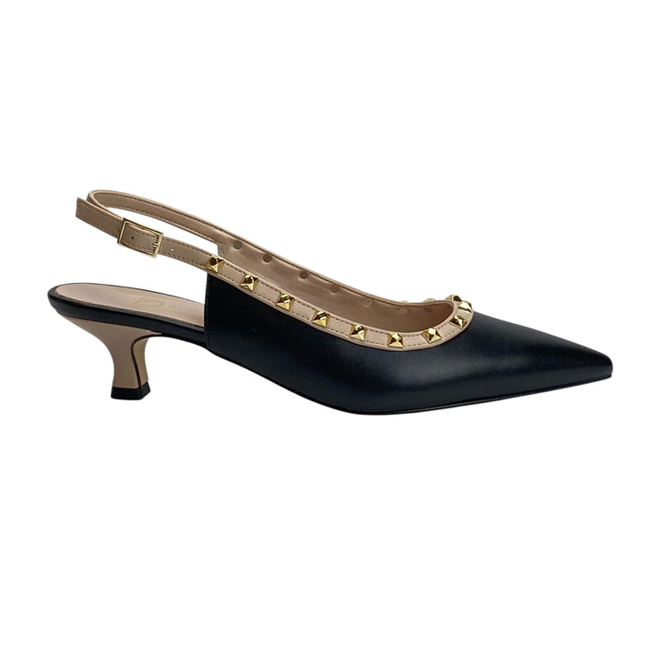 DIVINE FOLLIE Slingback Nero/Nude