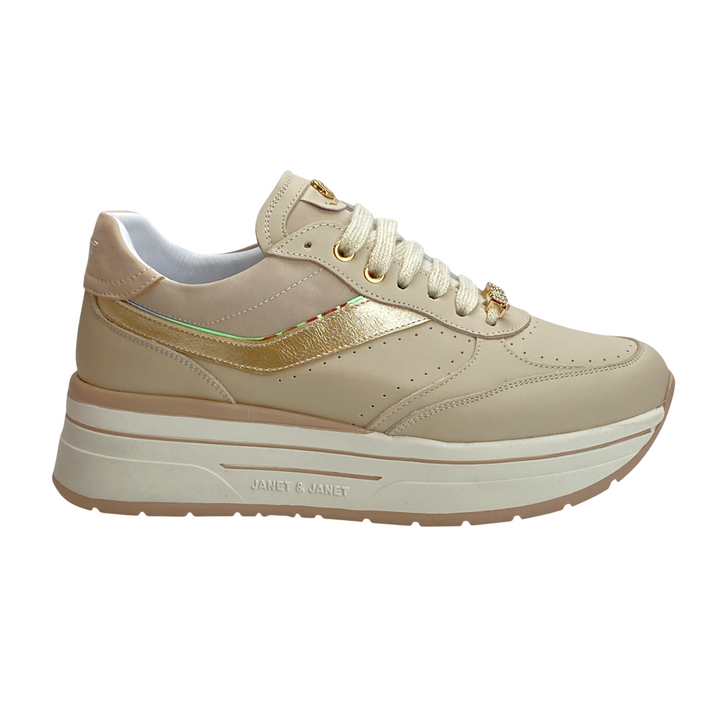 JANET & JANET SNEAKER J-020 BEIGE N. 41