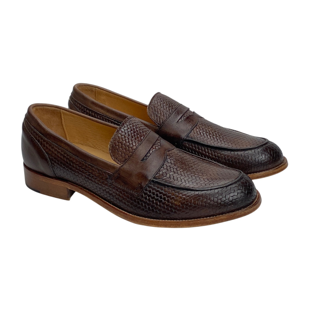 EXTON MOCASSINO STAMPA INTRECCIO