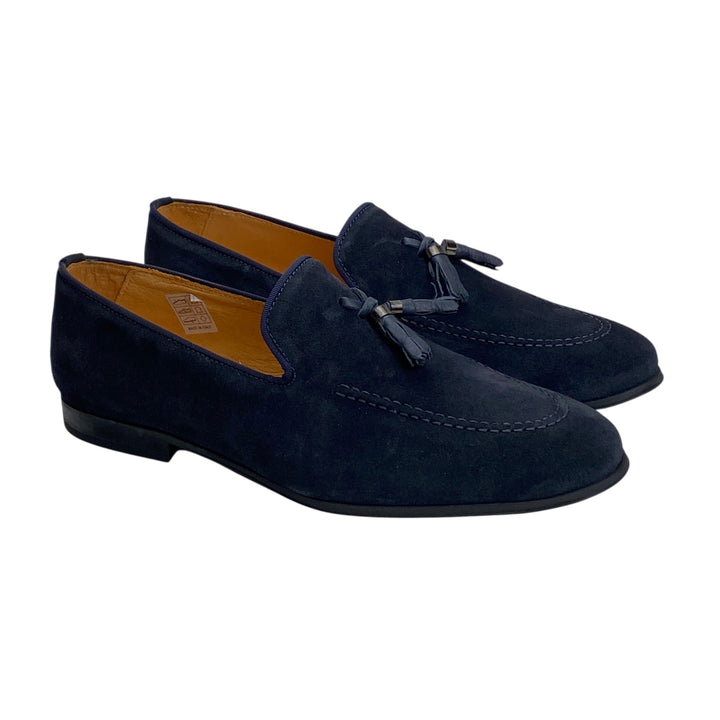 EXTON MOCASSINO CAMOSCIO BLU