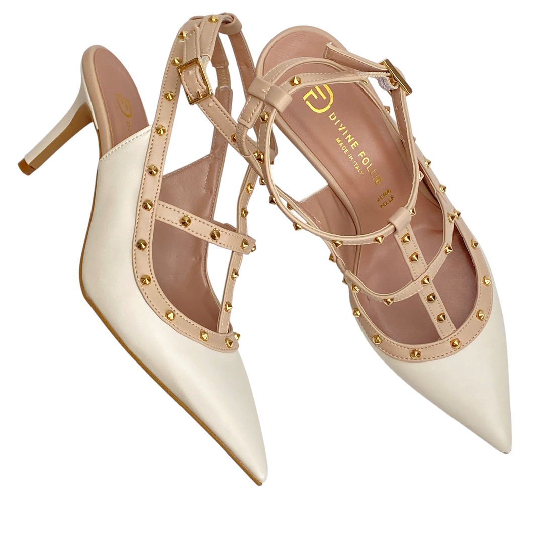 DIVINE FOLLIE Slingback Borchie Bicolore