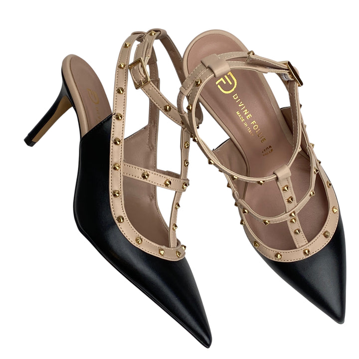 DIVINE FOLLIE Slingback Borchie Bicolore