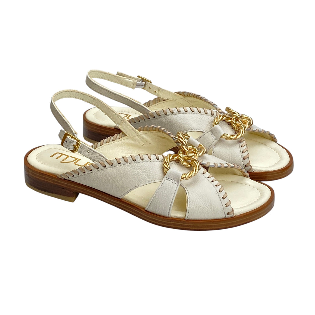 MJUS SANDALO AVORIO MORSETTO