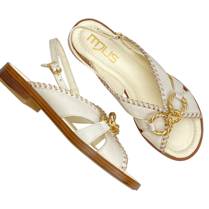 MJUS SANDALO AVORIO MORSETTO