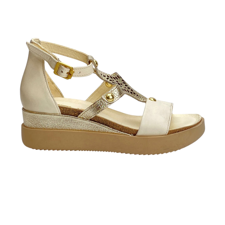 MJUS IVORY WEDGE SANDAL