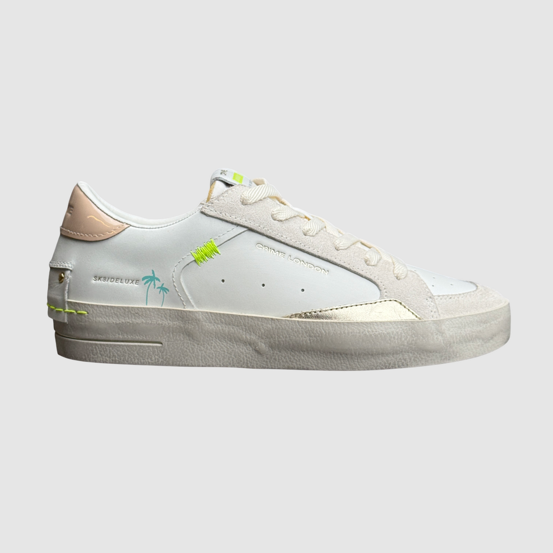CRIME LONDON SNEAKER SK8 DELUXE NUDE BLISS