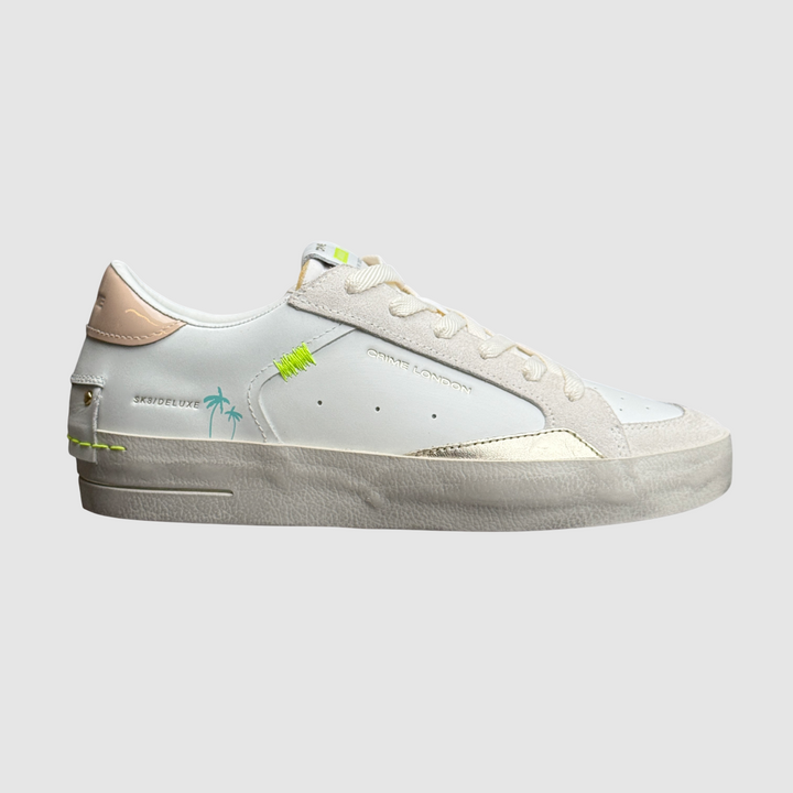 CRIME LONDON SNEAKER SK8 DELUXE NUDE BLISS