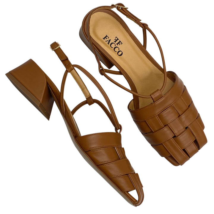 FACCO Slingback Cuoio