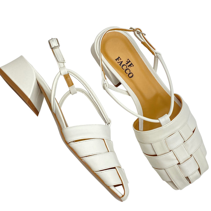 FACCO Slingback Bianco Avorio