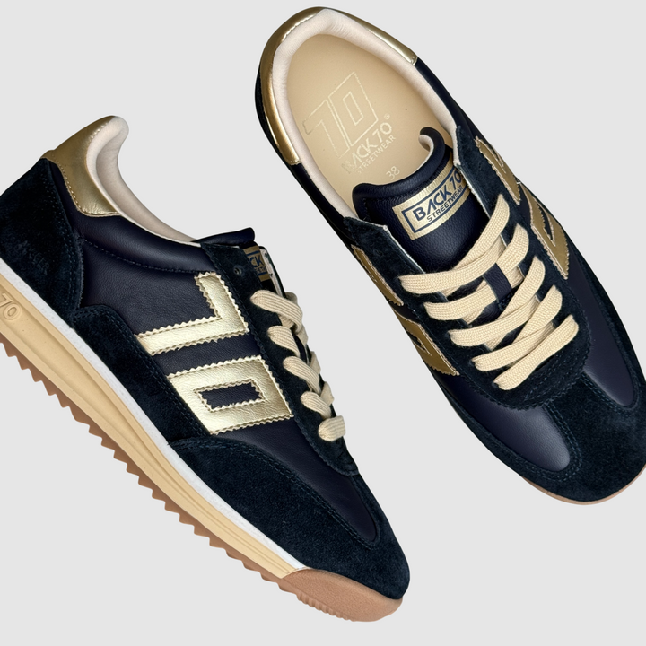 BACK 70 SNEAKER JOGGER NAVY GOLDEN