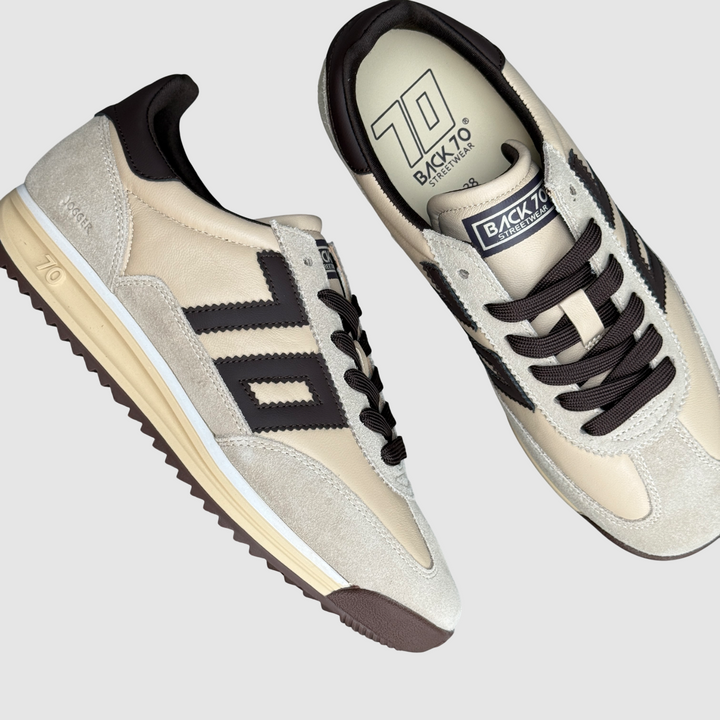 BACK 70 SNEAKER JOGGER BEIGE COFFEE