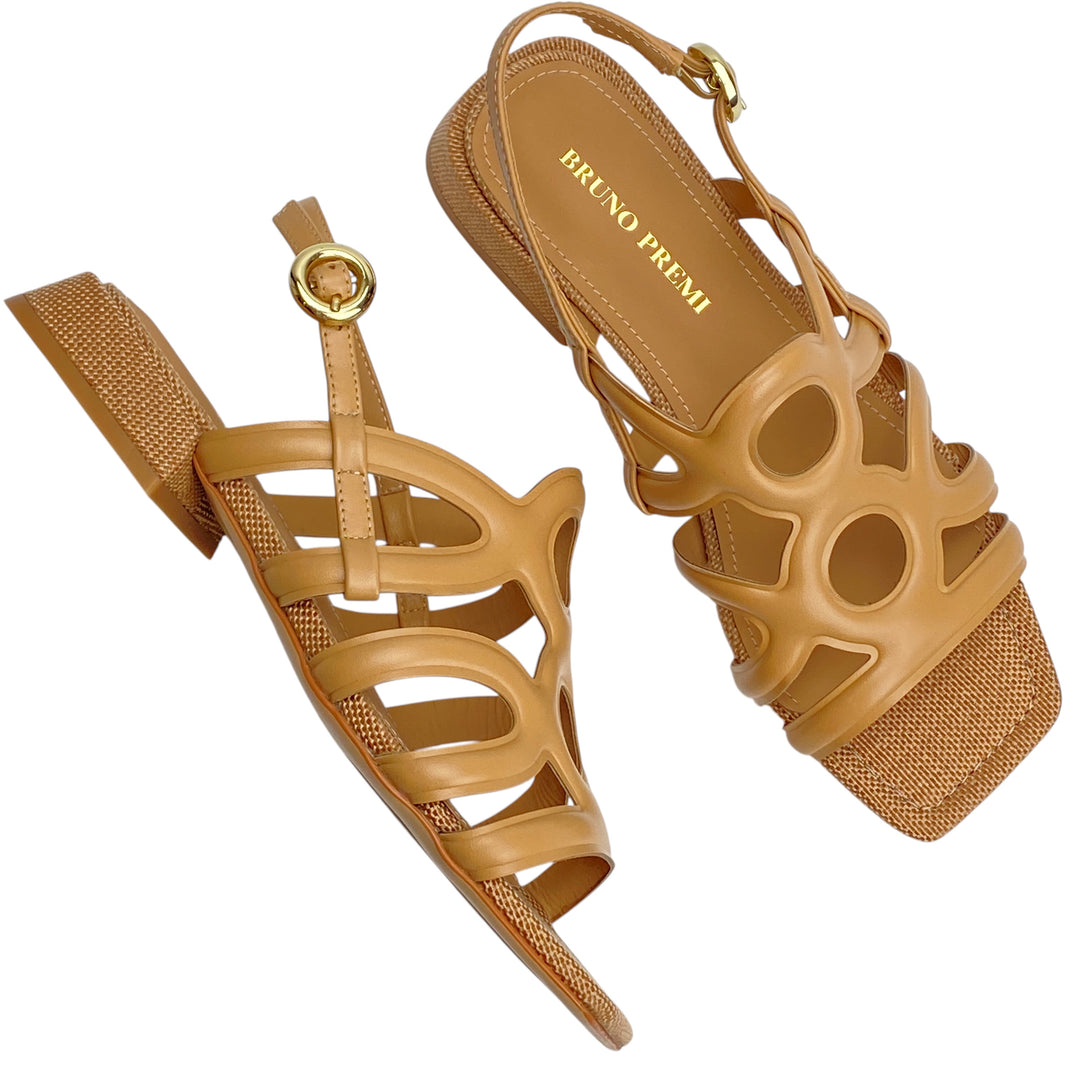 BRUNO PREMI Sandalo Cuoio Natural
