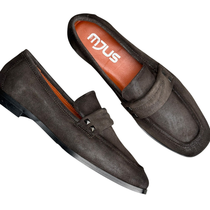 MJUS MOCASSINO NABUK TESTA MORO