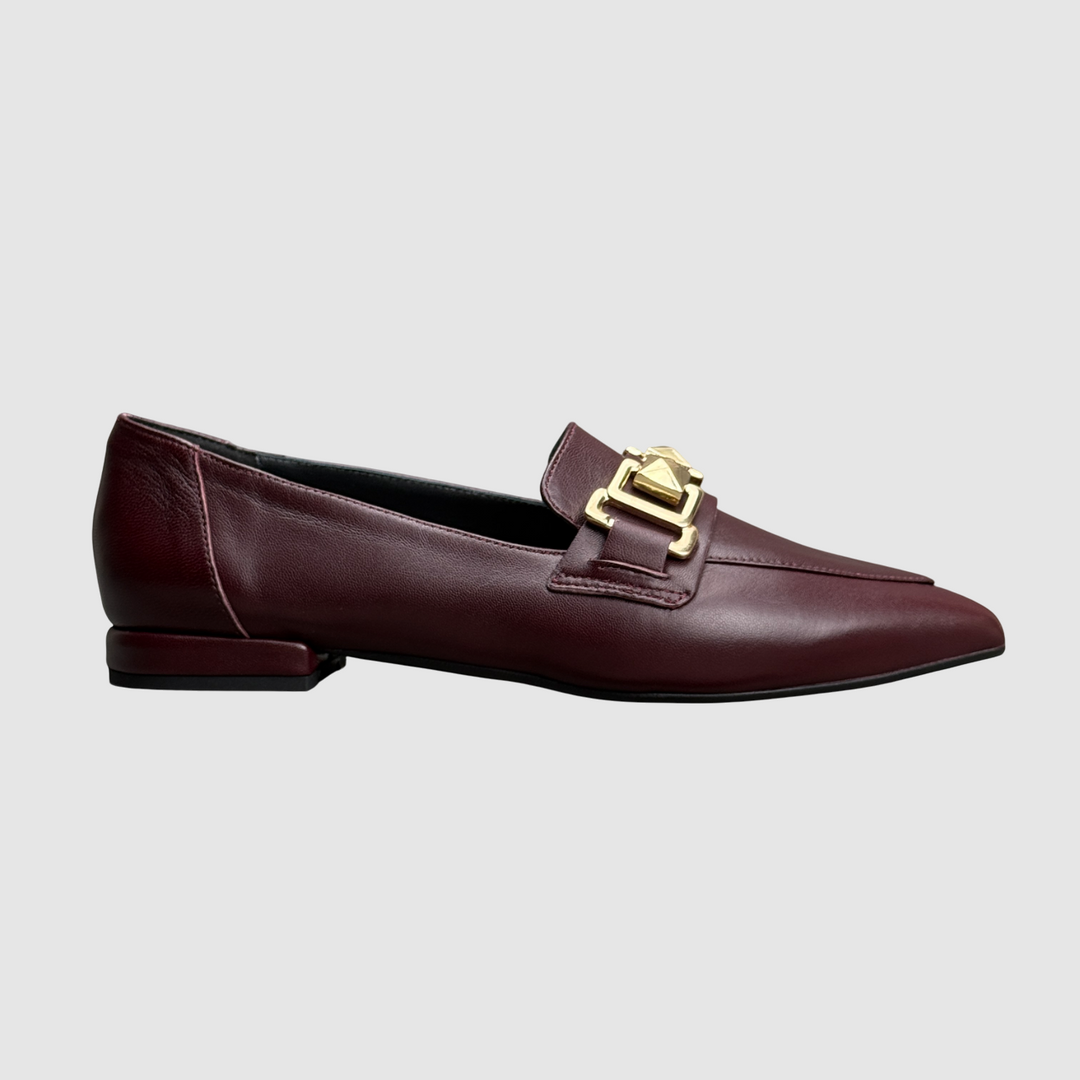 BRERA MOCASSINO NAPPA VINO