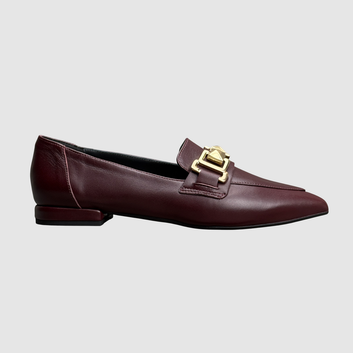 BRERA MOCASSINO NAPPA VINO
