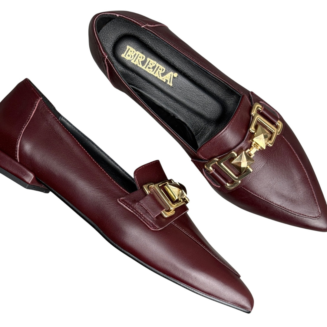 BRERA Mocassino Nappa Vino
