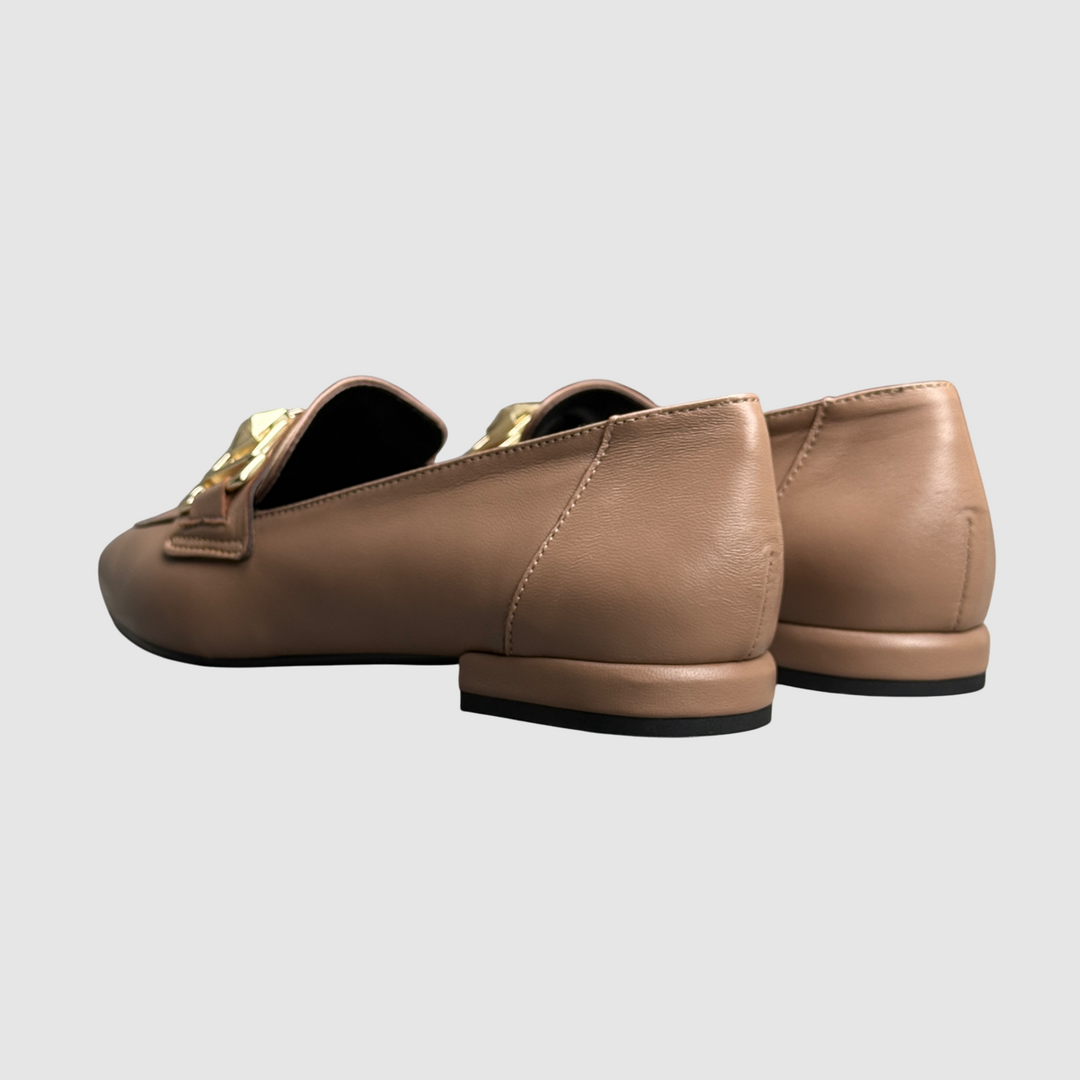 BRERA MOCASSINO NAPPA CASTORO
