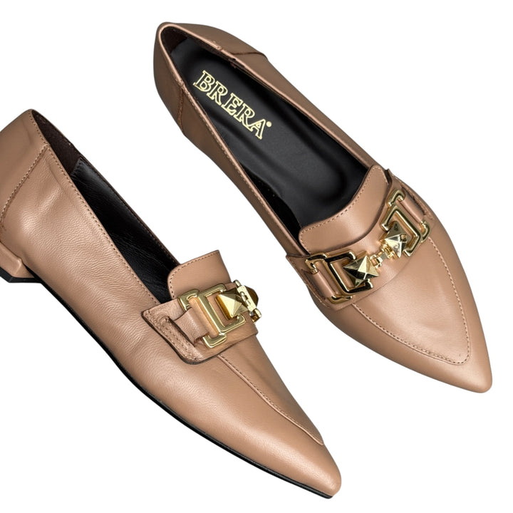 BRERA Mocassino Nappa Castoro