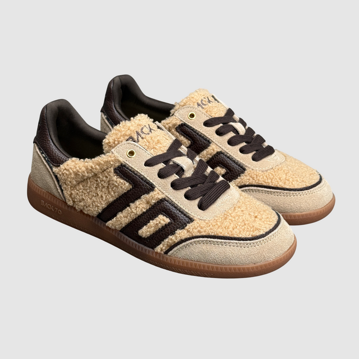 BACK 70 SNEAKER CLOUD TEDDY BEIGE COFFEE