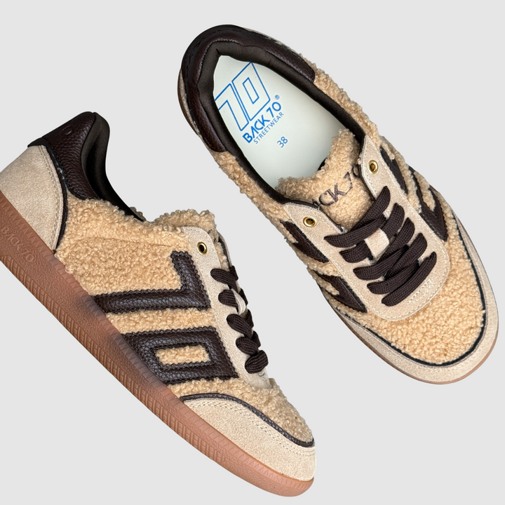 BACK 70 SNEAKER CLOUD TEDDY BEIGE COFFEE
