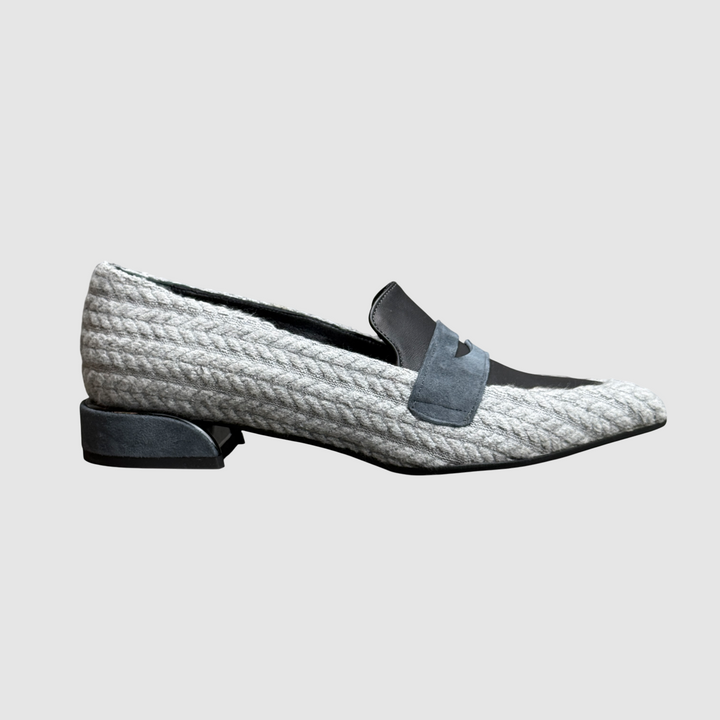 FACCO MOCASSINO TRECCIA LANA