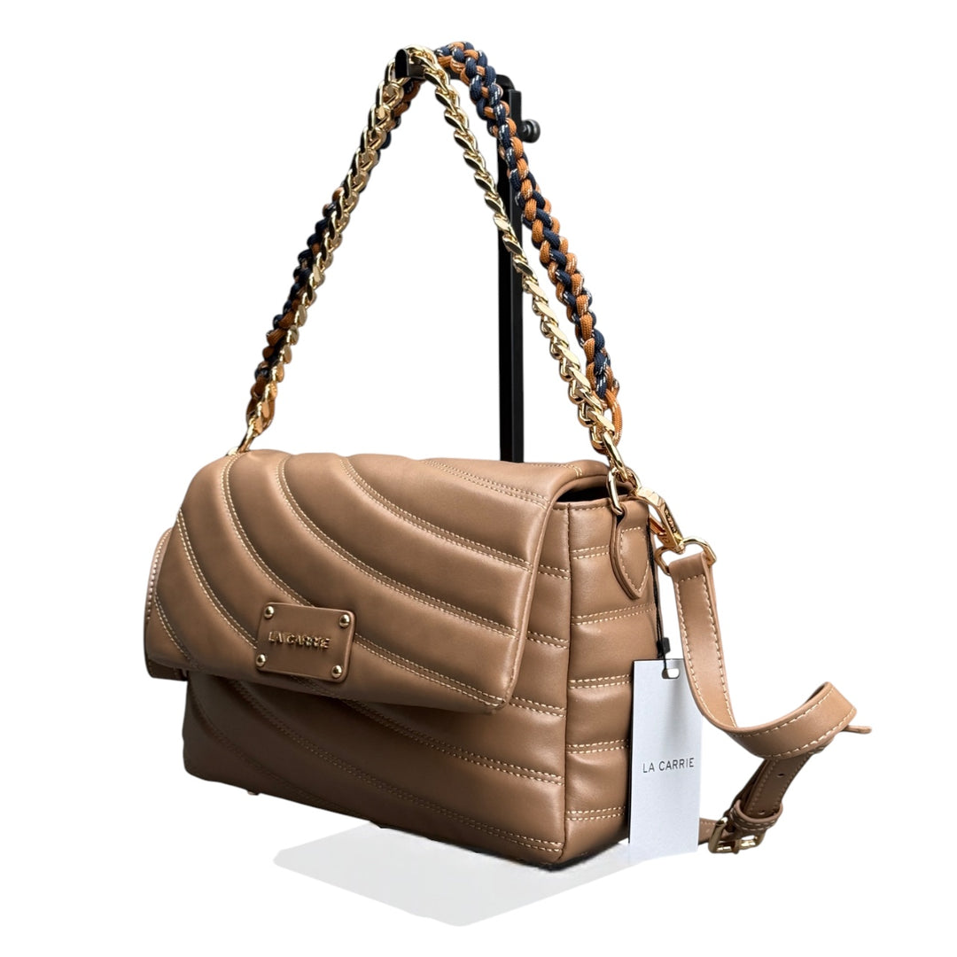 LA CARRIE Borsa a spalla Touchy MEDIA BEIGE-TAUPE