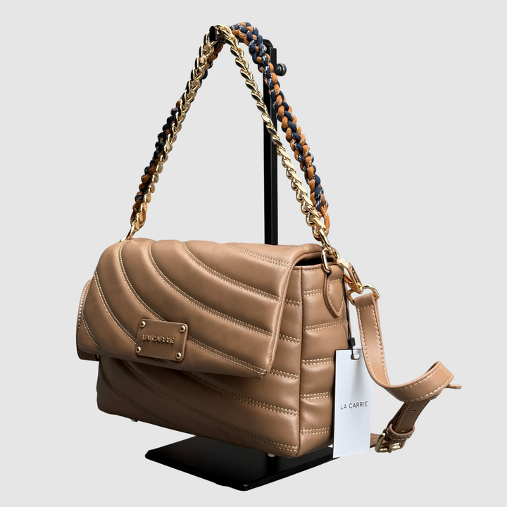 LA CARRIE Borsa a spalla Touchy MEDIA BEIGE-TAUPE