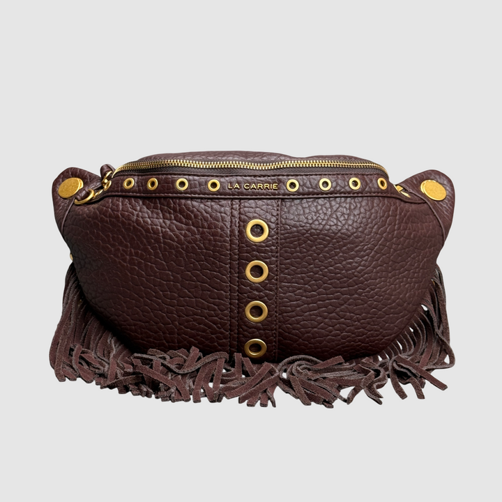 LA CARRIE Marsupio Fringes BROWN