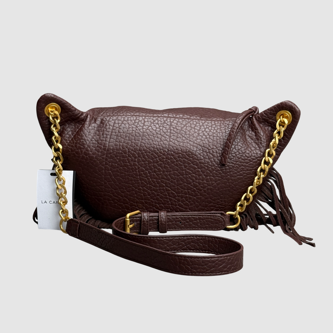 LA CARRIE Marsupio Fringes BROWN
