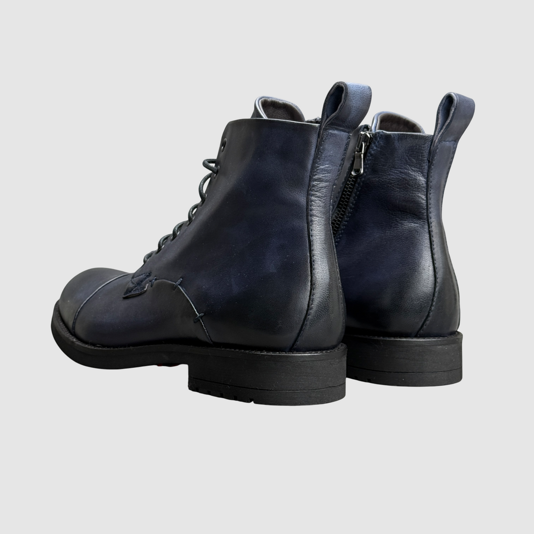 JP/DAVID Stivaletto stringato BLU