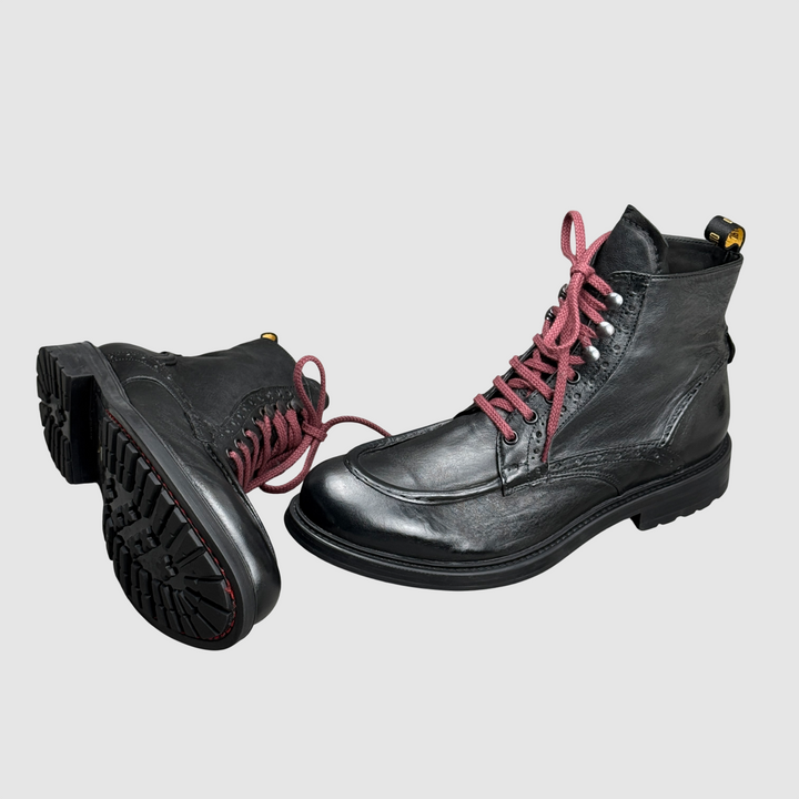 JP/DAVID Stivaletto stringato duilio NERO