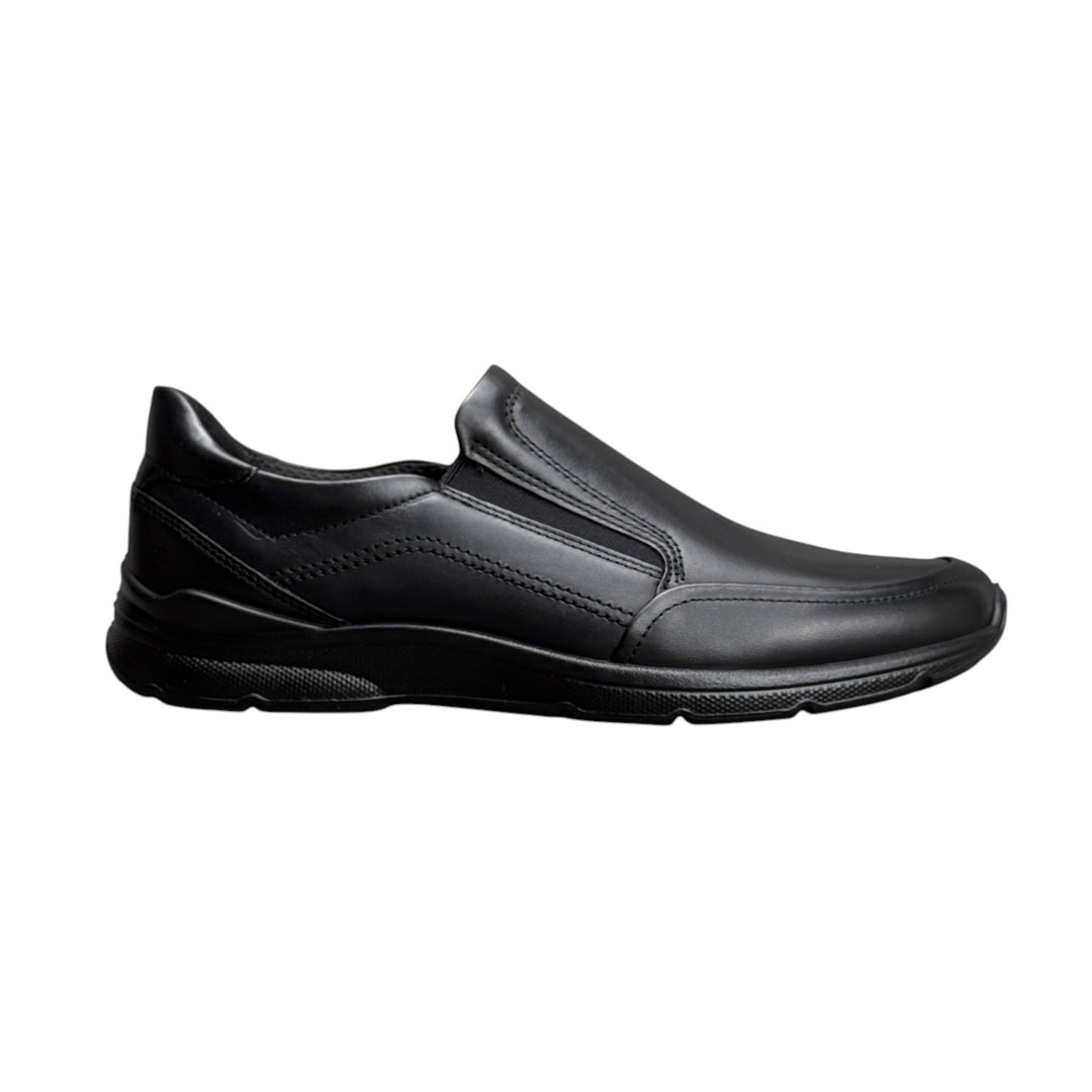 ECCO IRVING BLACK ELASTICS