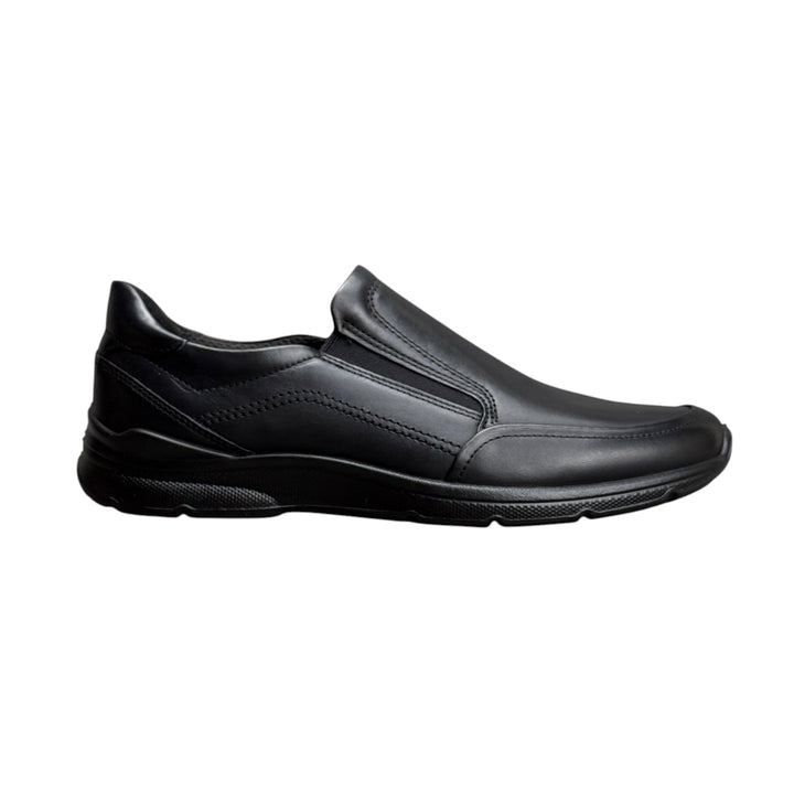 ECCO IRVING BLACK ELASTICS
